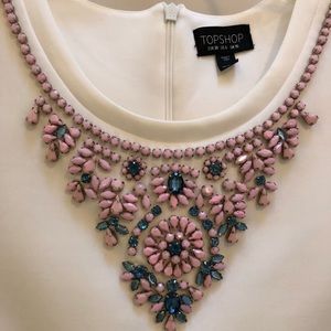 Embellished blouse from top shop